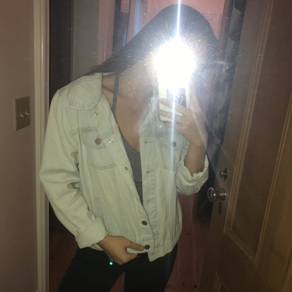 Light wash denim jacket